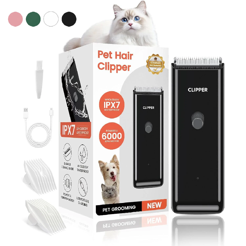 Cordless Dog Clippers Low Noise Grooming - Беспроводная машинка для стрижки собак, перезаряжаемый