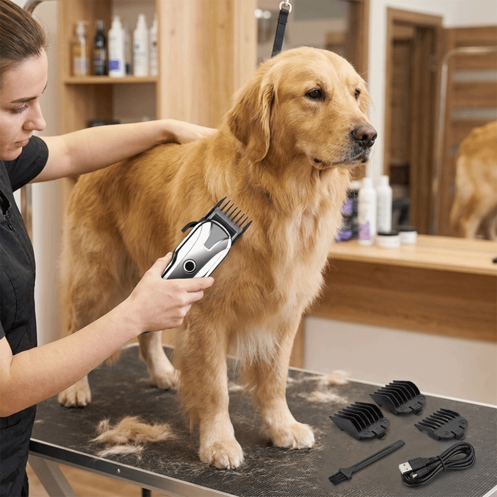 Cordless Dog Clippers Low Noise Grooming - Электрическая машинка для стрижки животных с