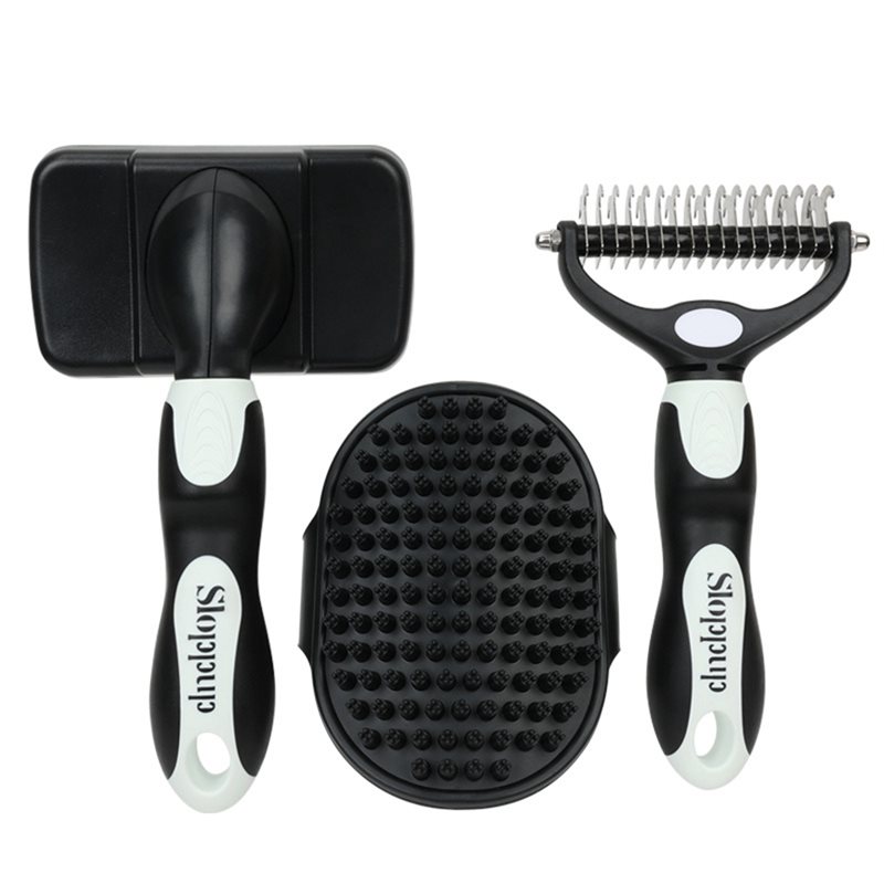 Slicker Brush Self Cleaning Pet Grooming - НОВИНКА В НАЛИЧИИ - Набор из