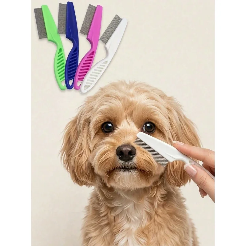 Flea Comb Fine Tooth Pet Tear Stain - Гребень для удаления пятен от слез