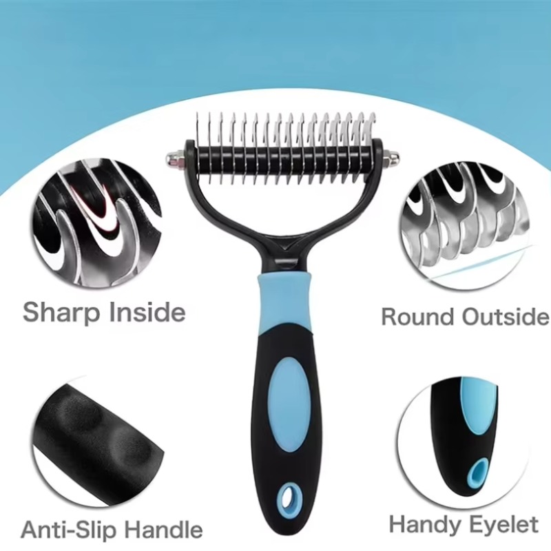 Undercoat Rake Dematting Tool Dog Shedding - Профессиональная щетка для удаления линьки у