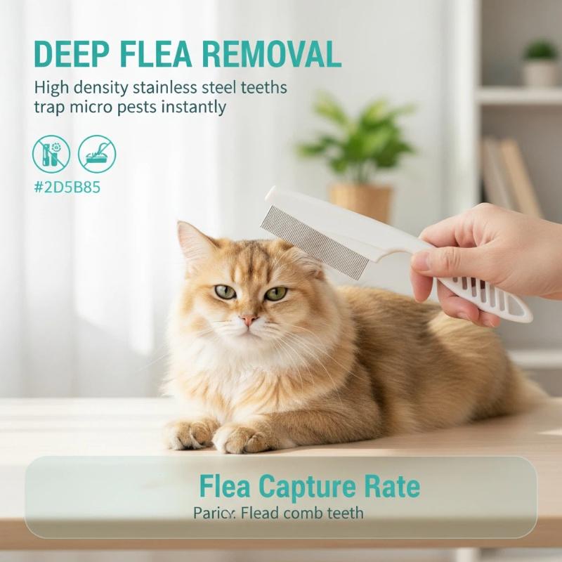 Flea Comb Fine Tooth Pet Tear Stain - Расческа для удаления пятен от слез