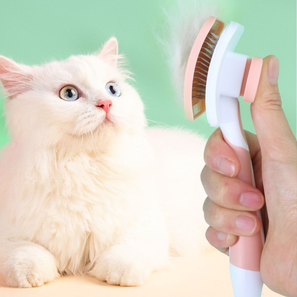 Slicker Brush Self Cleaning Pet Grooming - Щетка-расческа для ухода за шерстью домашних