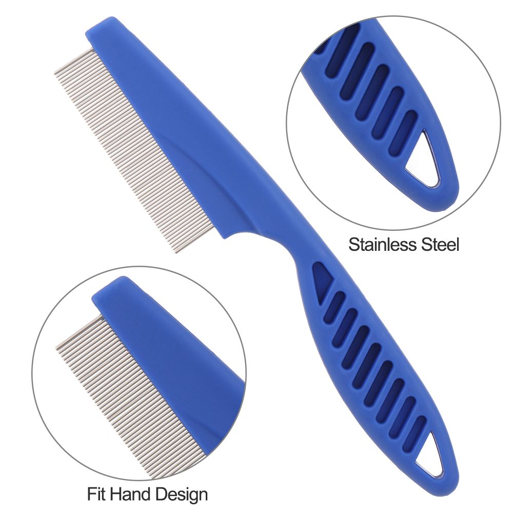 Flea Comb Fine Tooth Pet Tear Stain - Набор из 6 расчесок для животных