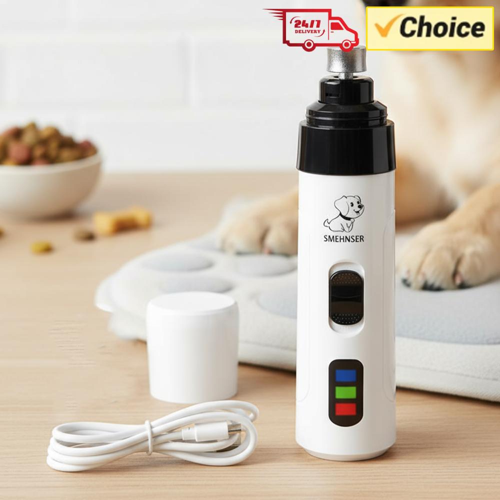 Cordless Dog Clippers Low Noise Grooming - Беспроводная USB-машинка для стрижки когтей собак