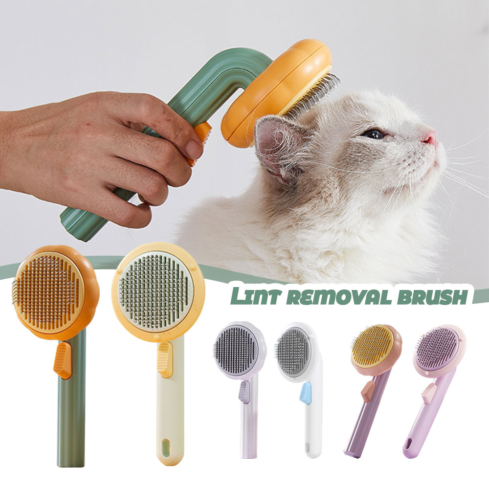 Slicker Brush Self Cleaning Pet Grooming - Расческа для удаления шерсти животных, щетка