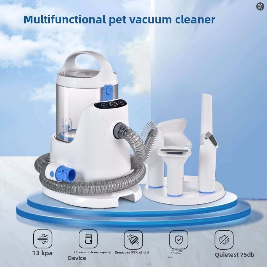 Pet Grooming Vacuum Suction Kit 5 In 1 - Многофункциональный пылесос для животных, мощность всасывания