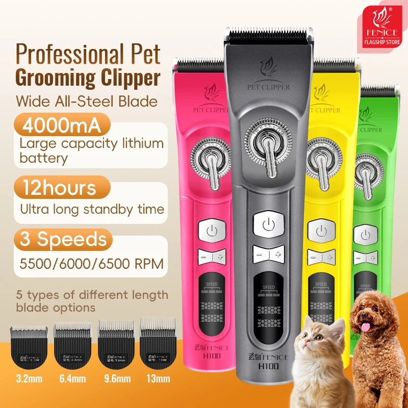 Cordless Dog Clippers Low Noise Grooming - Беспроводная перезаряжаемая машинка для стрижки шерсти