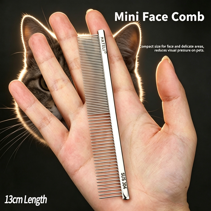 Flea Comb Fine Tooth Pet Tear Stain - Расческа для ухода за мордой животных