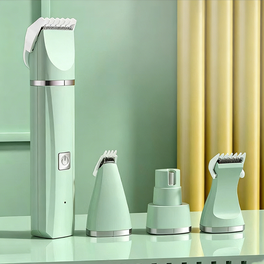 Cordless Dog Clippers Low Noise Grooming - Набор для ухода за животными 4-в-1: