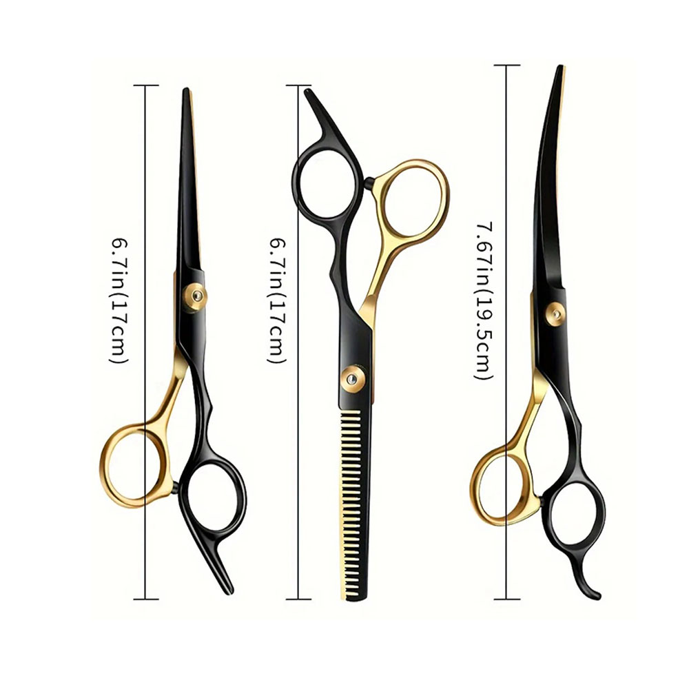 Professional Pet Grooming Scissors Curved - Профессиональные 7-дюймовые изогнутые ножницы для груминга