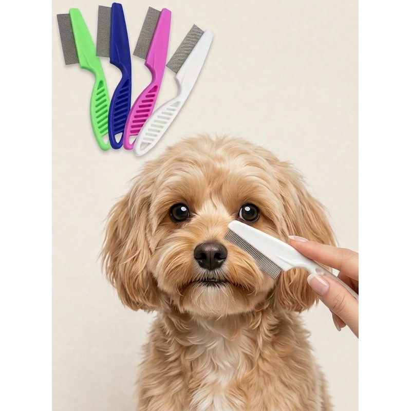 Расческа для удаления слезных  – обзор и цена Flea Comb Fine Tooth Pet Tear Stain