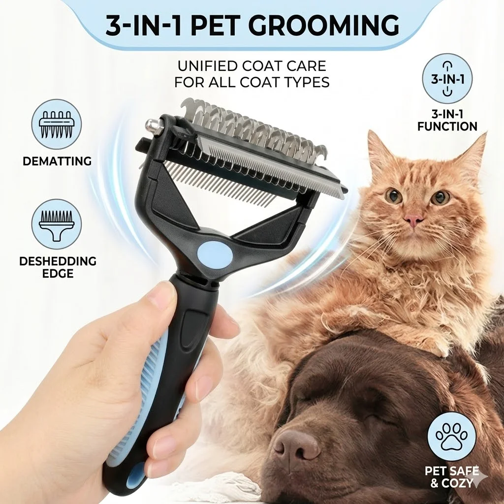 Щетка для удаления шерсти живо – обзор и цена Undercoat Rake Dematting Tool Dog Shedding