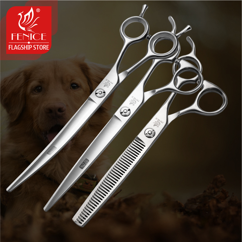 Fenice 6,5/7,0/7,5/8,0 набор н – обзор и цена Professional Pet Grooming Scissors Curved