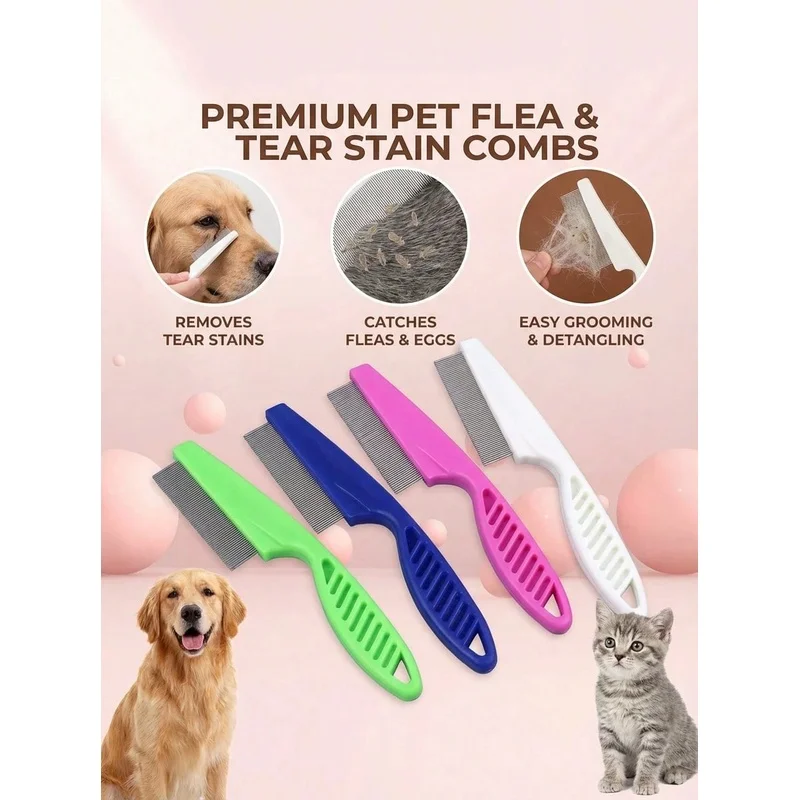 Гребень для удаления пятен от  – обзор и цена Flea Comb Fine Tooth Pet Tear Stain