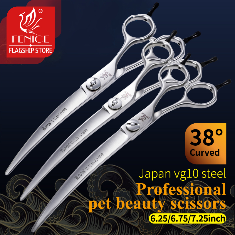 Fenice профессиональный уход з – обзор и цена Professional Pet Grooming Scissors Curved