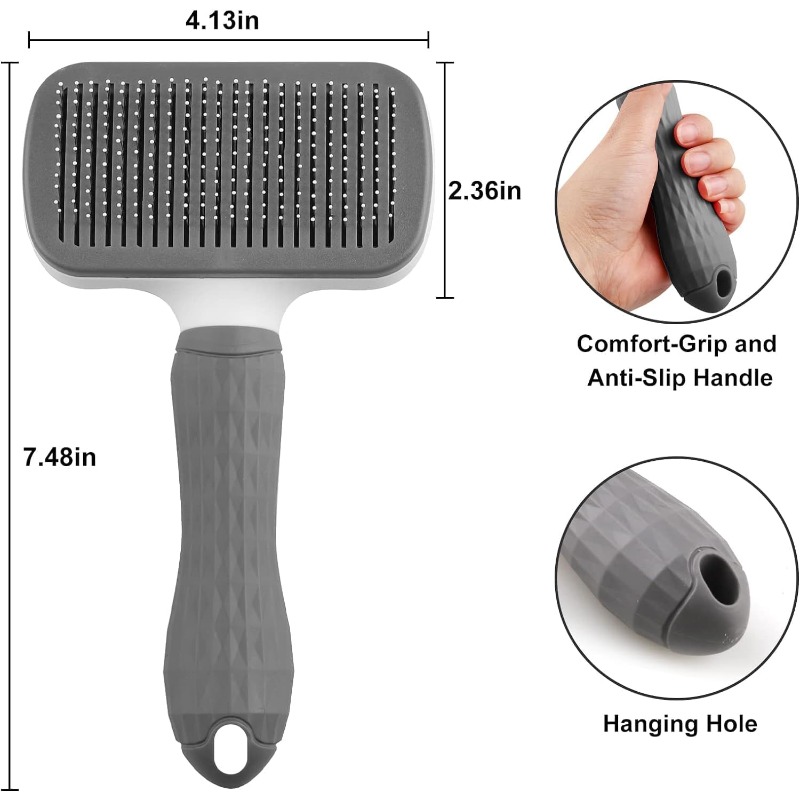 Самоочищающаяся расческа для у – обзор и цена Slicker Brush Self Cleaning Pet Grooming
