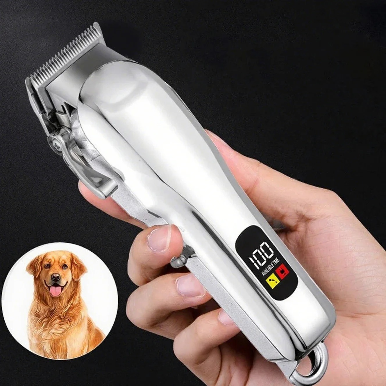 Беспроводная профессиональная  – обзор и цена Cordless Dog Clippers Low Noise Grooming