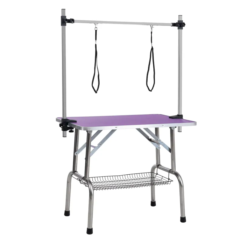 Стол для груминга собак 42 дюй – обзор и цена Folding Pet Grooming Table Arm Clamp