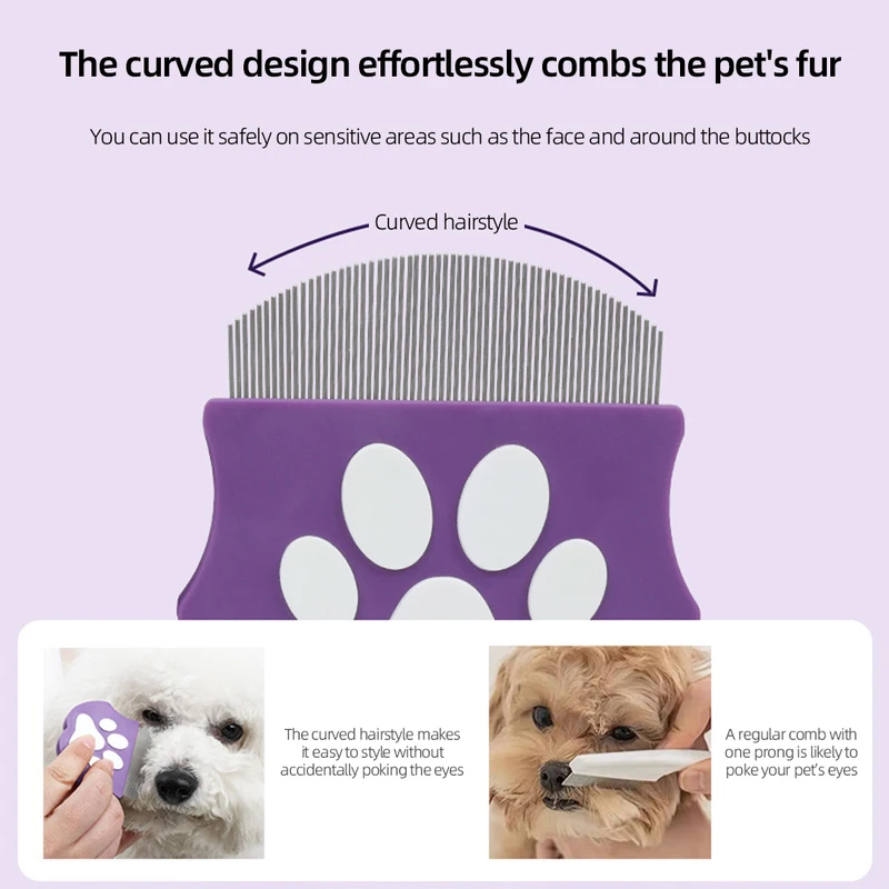Расческа от блох для кошек и с – обзор и цена Flea Comb Fine Tooth Pet Tear Stain