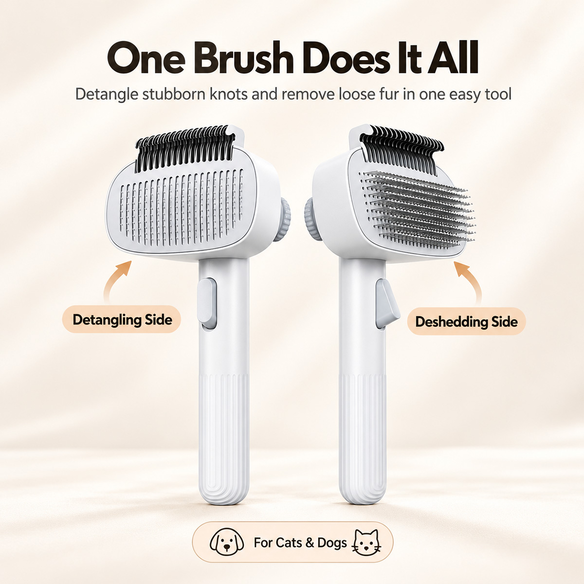 1 шт. 2-в-1: щетка для ухода з – обзор и цена Slicker Brush Self Cleaning Pet Grooming