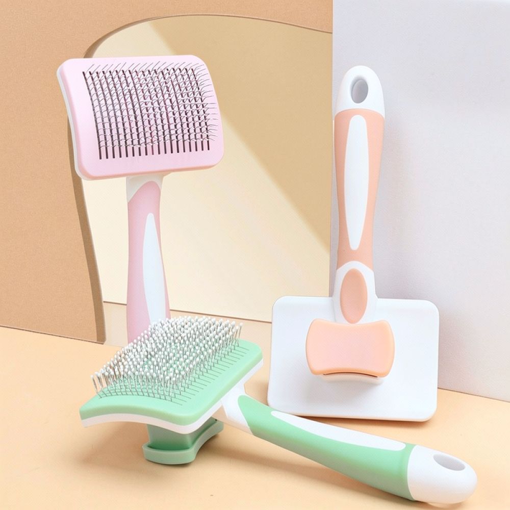 Инструмент для ухода за шерсть – обзор и цена Slicker Brush Self Cleaning Pet Grooming