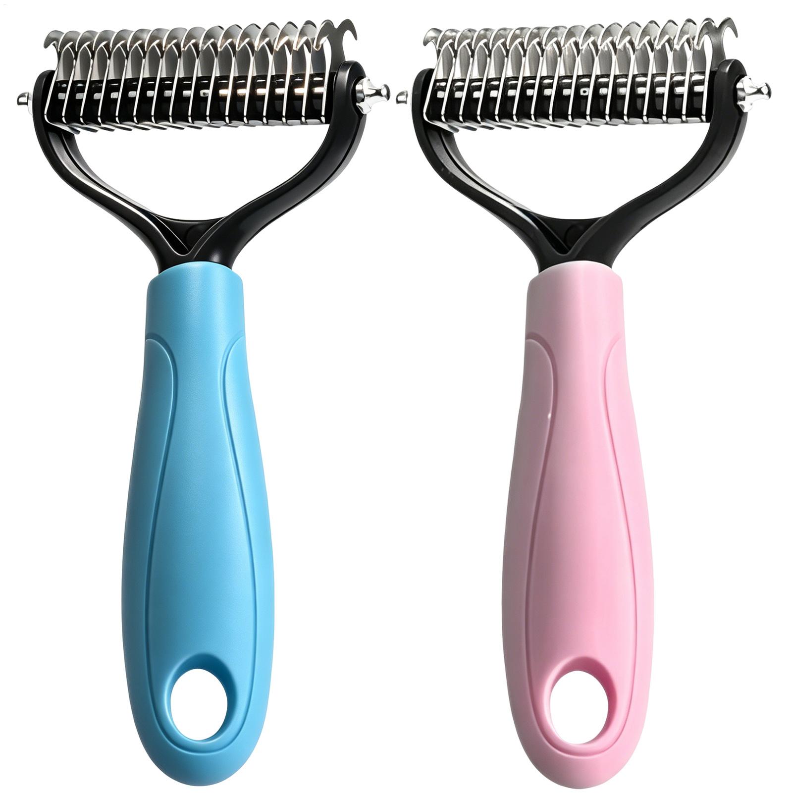 Двусторонняя щетка для вычесыв – обзор и цена Undercoat Rake Dematting Tool Dog Shedding