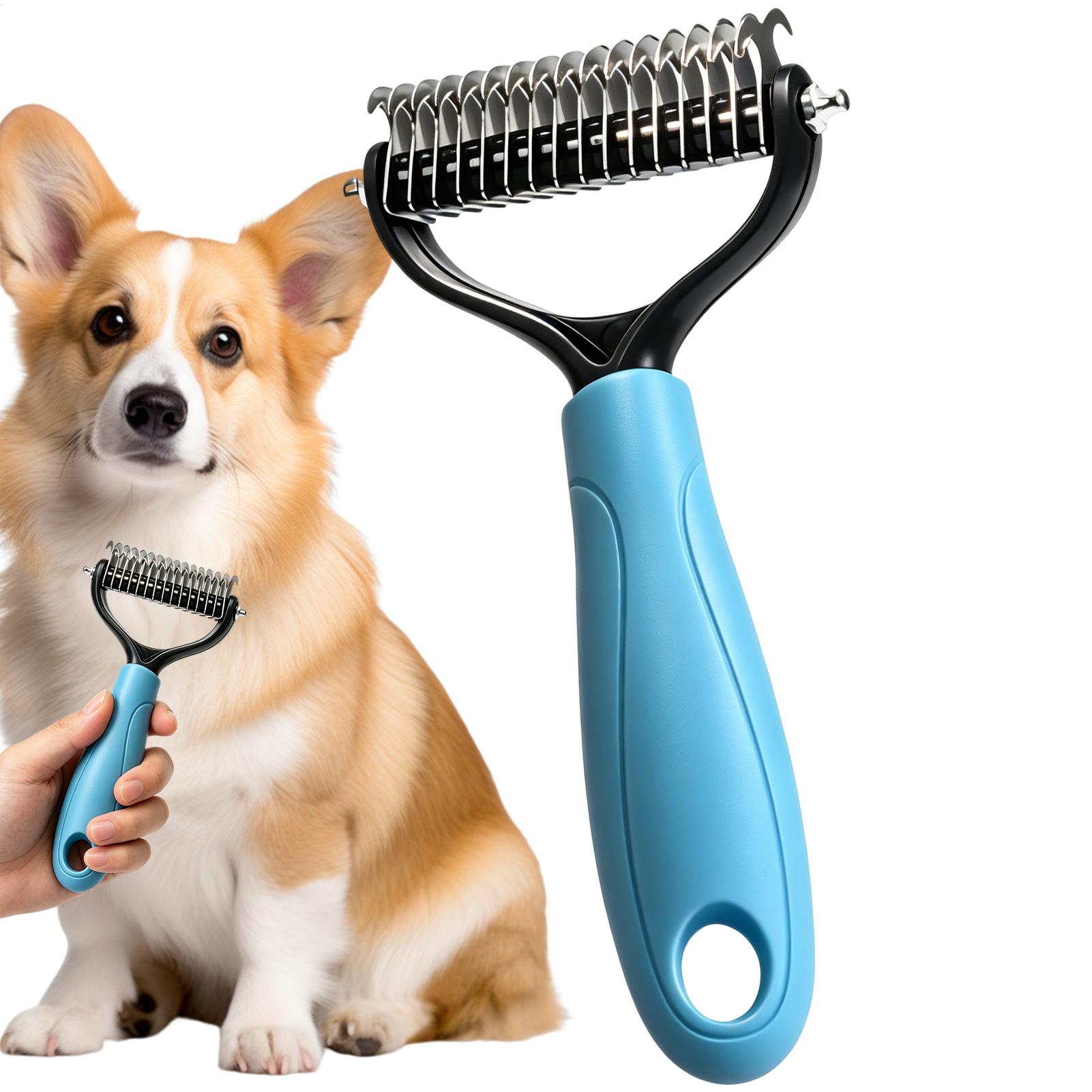 Двусторонняя щетка для вычесыв – обзор и цена Undercoat Rake Dematting Tool Dog Shedding