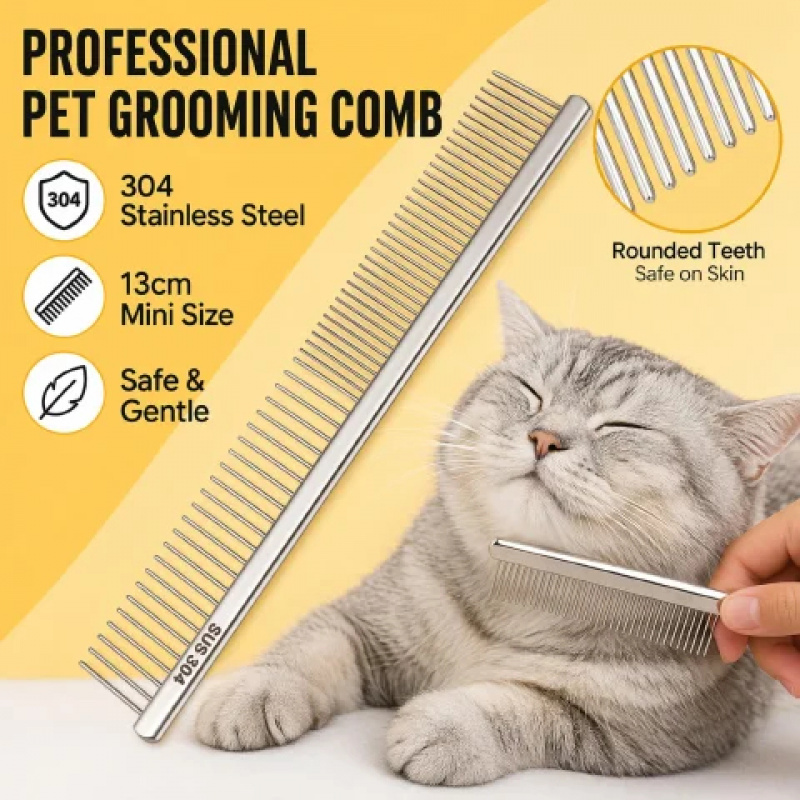 Расческа для груминга животных – обзор и цена Flea Comb Fine Tooth Pet Tear Stain