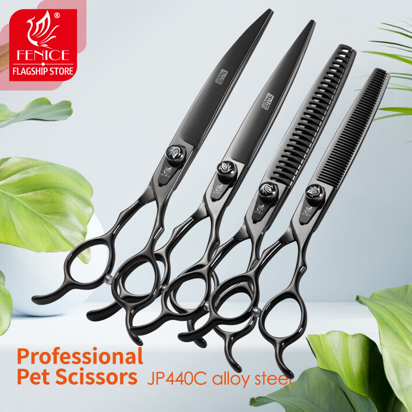 Fenice JP440C стальные професс – обзор и цена Professional Pet Grooming Scissors Curved