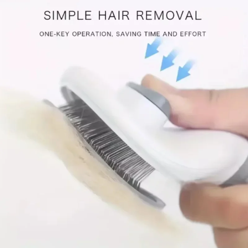 Самоочищающаяся щетка для выче – обзор и цена Slicker Brush Self Cleaning Pet Grooming