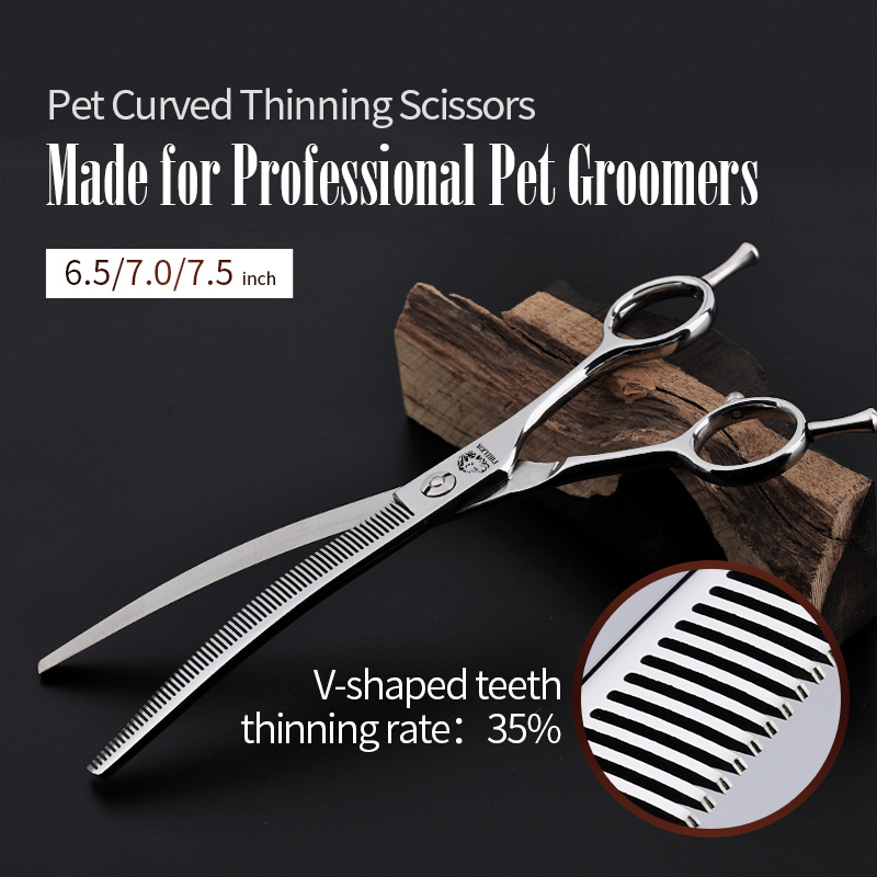 Профессиональные стальные ножн – обзор и цена Professional Pet Grooming Scissors Curved
