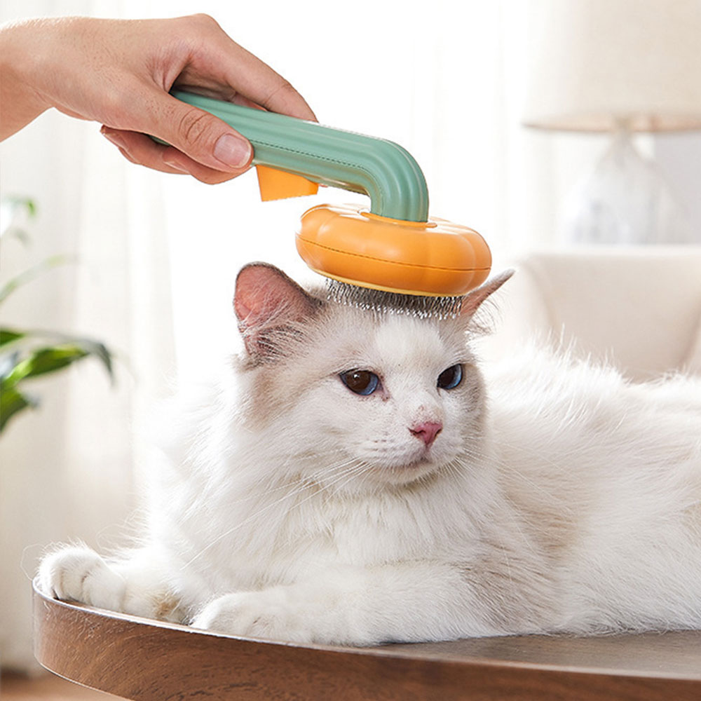 Расческа для удаления шерсти ж – обзор и цена Slicker Brush Self Cleaning Pet Grooming