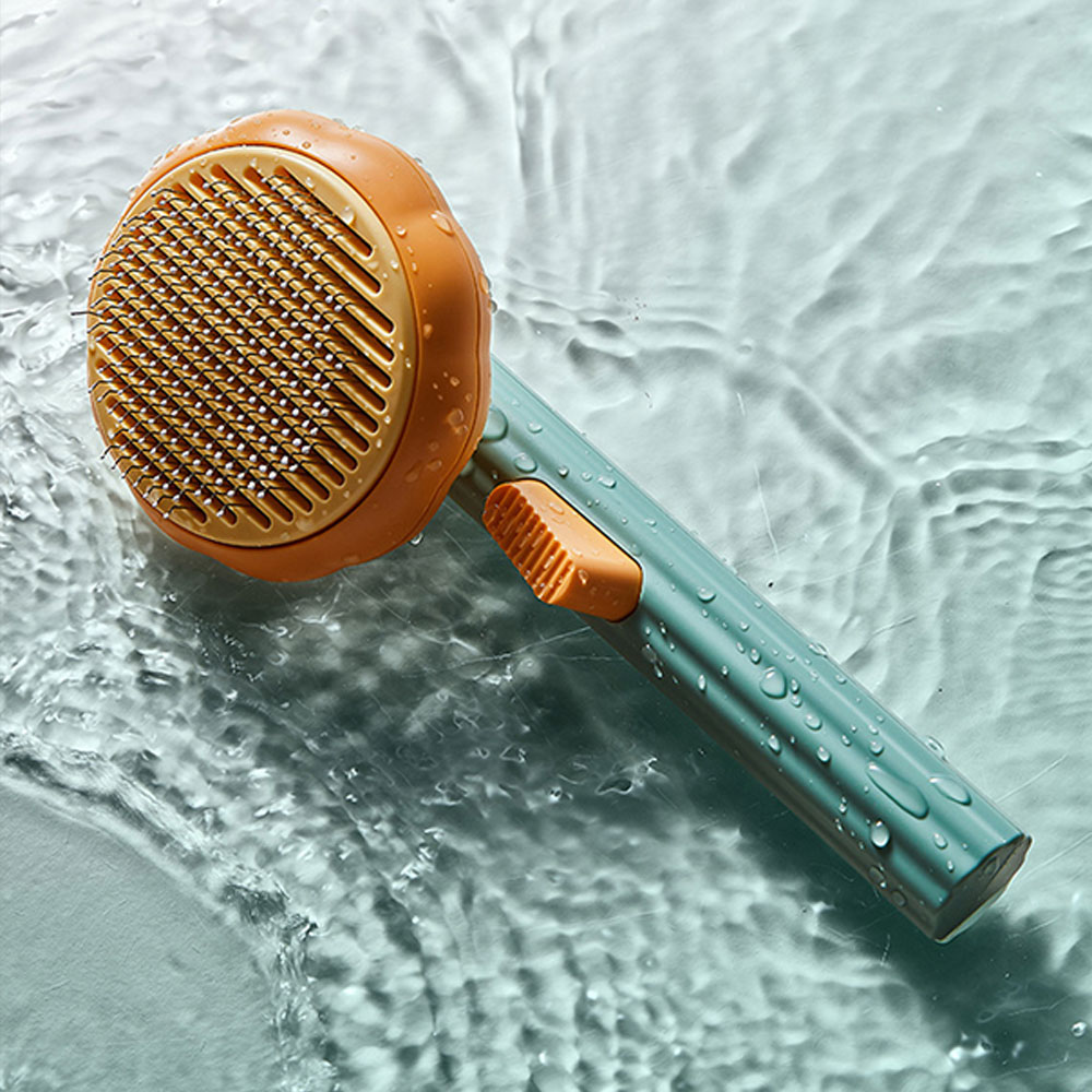Расческа для удаления шерсти ж – обзор и цена Slicker Brush Self Cleaning Pet Grooming