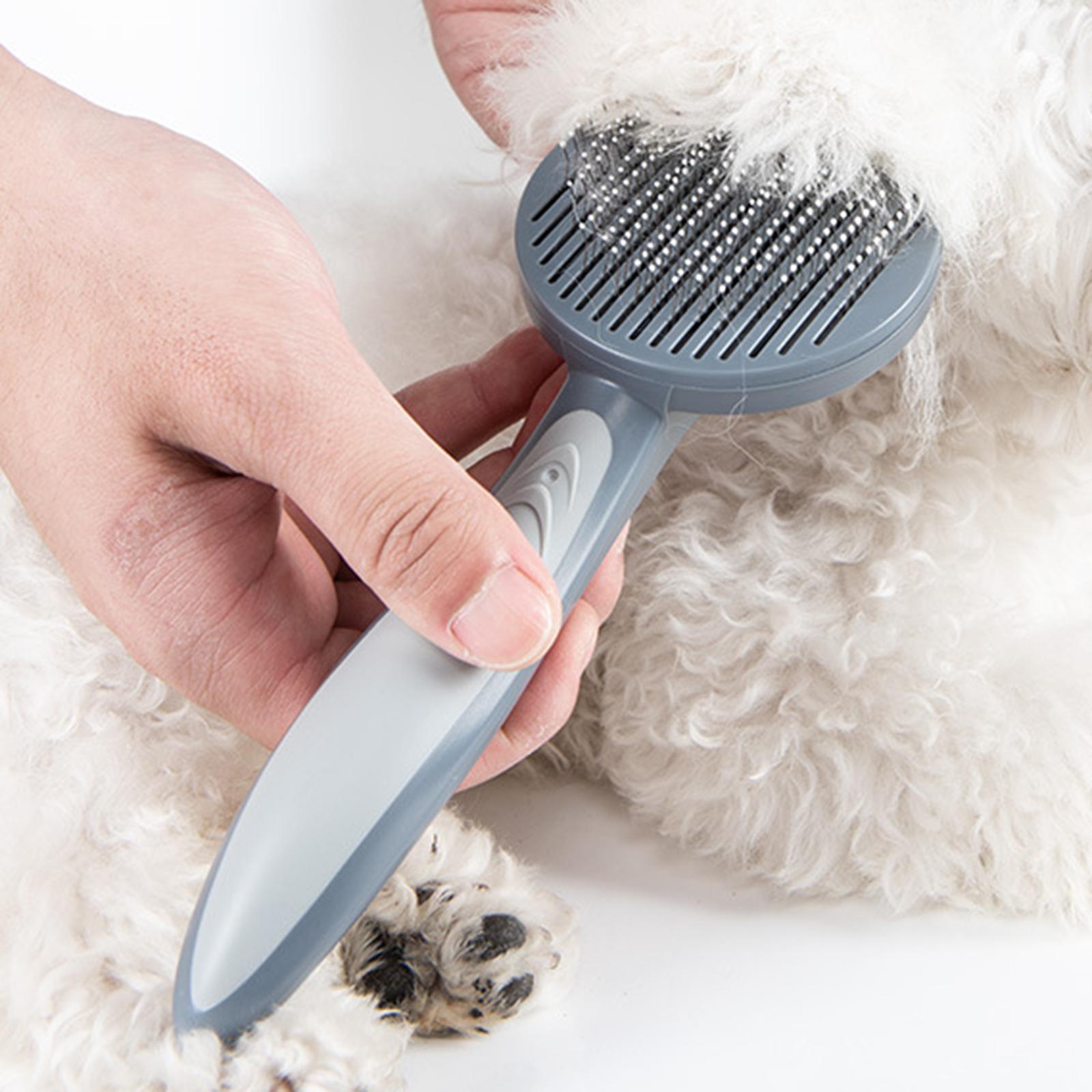 Щетка для ухода за шерстью кош – обзор и цена Slicker Brush Self Cleaning Pet Grooming