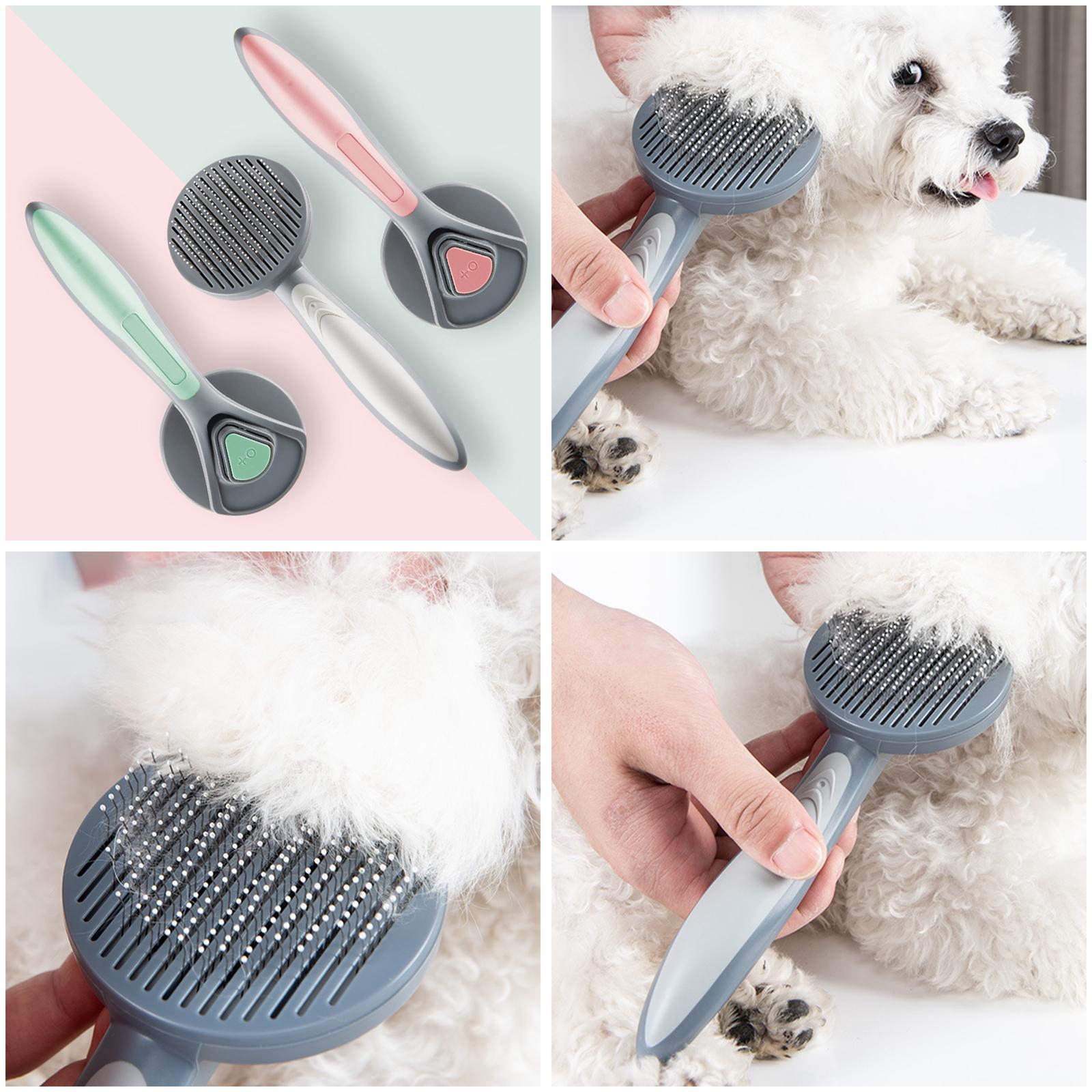 Щетка для ухода за шерстью кош – обзор и цена Slicker Brush Self Cleaning Pet Grooming