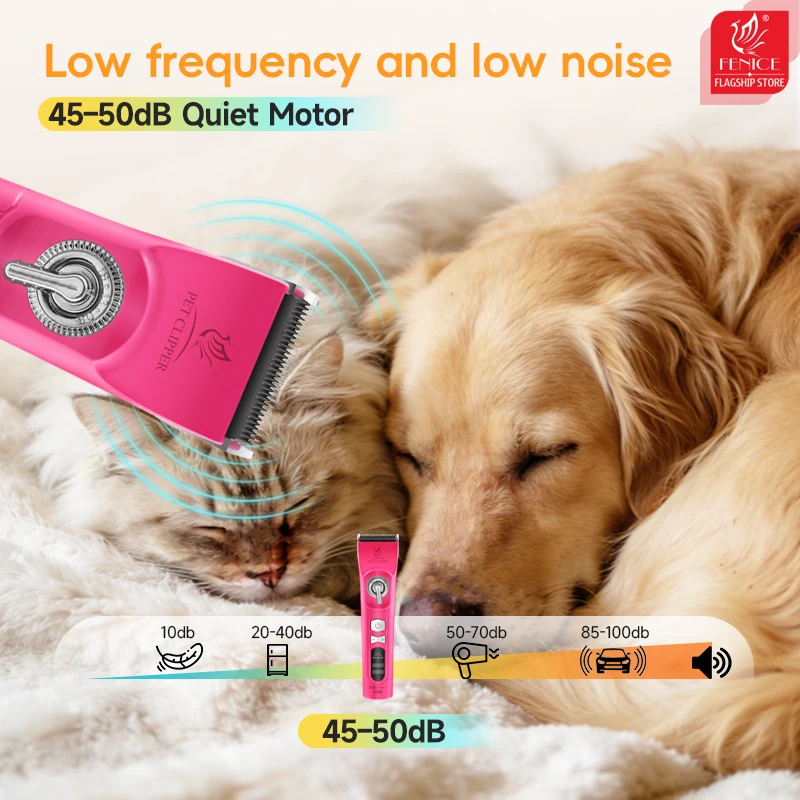 Беспроводная перезаряжаемая ма – обзор и цена Cordless Dog Clippers Low Noise Grooming