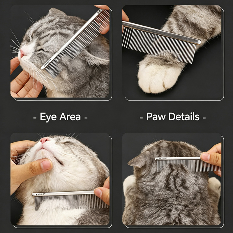 Расческа для ухода за мордой ж – обзор и цена Flea Comb Fine Tooth Pet Tear Stain