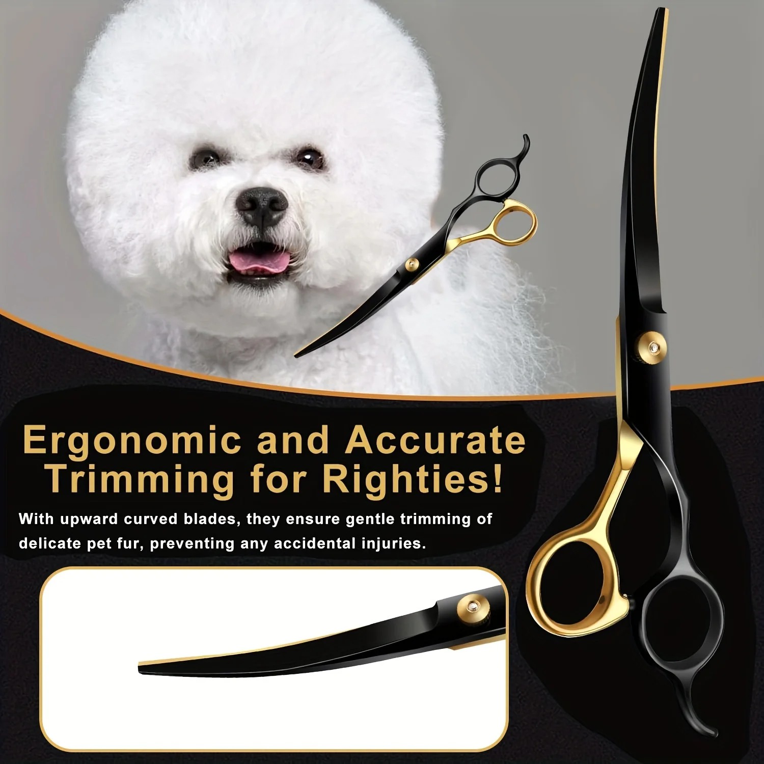 Профессиональные 7-дюймовые из – обзор и цена Professional Pet Grooming Scissors Curved