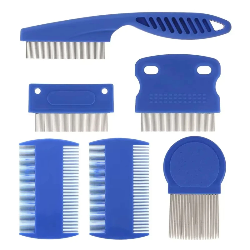Набор из 6 расчесок для животн – обзор и цена Flea Comb Fine Tooth Pet Tear Stain