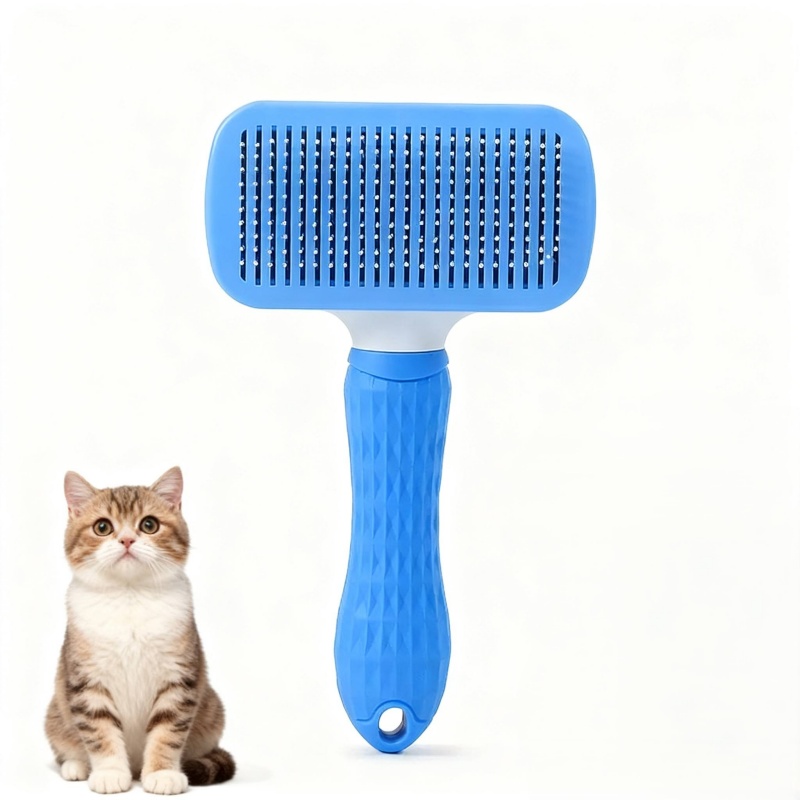 Самоочищающаяся щетка-расческа – обзор и цена Slicker Brush Self Cleaning Pet Grooming